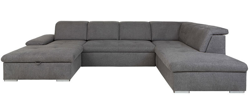 RAMZES 2F BRW Corner Sofa Bed