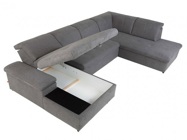 RAMZES 2F BRW Corner Sofa Bed