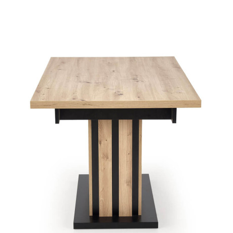 LAMELLO HALMAR Unfolded Rectangular Dining Table Artisan Oak / Black