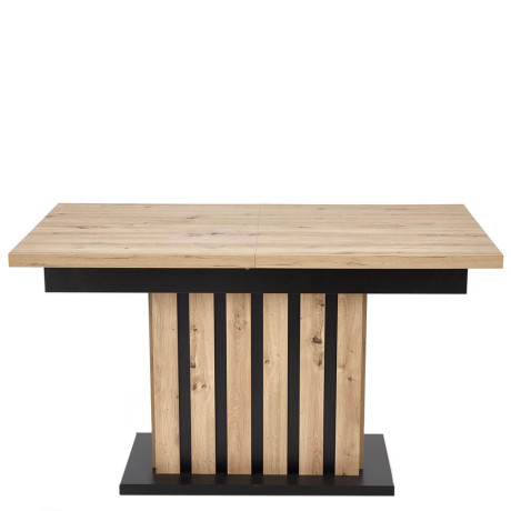 LAMELLO HALMAR Unfolded Rectangular Dining Table Artisan Oak / Black