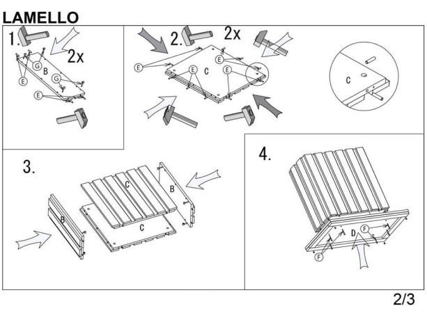 LAMELLO HALMAR Unfolded Rectangular Dining Table Artisan Oak / Black