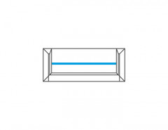 ROSSANO 1DS Wall Glass-Fronted Cabinet MEBIN