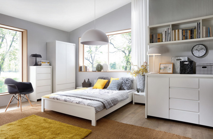 SZF2D2S KASPIAN BRW (white) Wardrobe