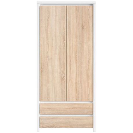 SZF2D2S KASPIAN BRW (white) Wardrobe