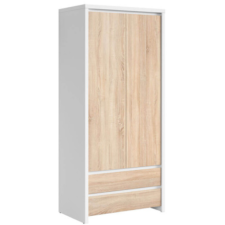 SZF2D2S KASPIAN BRW (white) Wardrobe