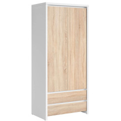 SZF2D2S KASPIAN BRW (white) Wardrobe