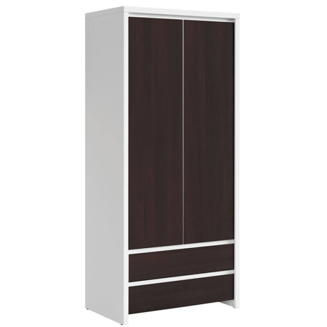 SZF2D2S KASPIAN BRW (white) Wardrobe
