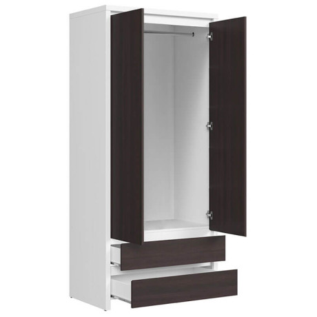 SZF2D2S KASPIAN BRW (white) Wardrobe