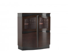 DIUNA 2DS2D Low Glass-Fronted Cabinet MEBIN