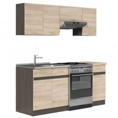JUNONA LINE 180 ZBL Kitchen Set Sonoma