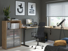 BIU/160/90/B/P SPACE OFFICE BRW Corner Desk