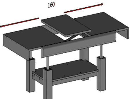 VERANO Lift Top Coffee Table I MEBIN