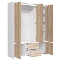 SZF5D2S KASPIAN BRW (white) Wardrobe
