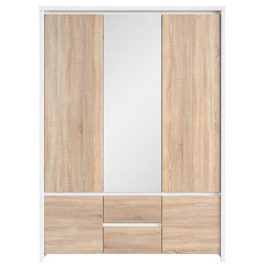 SZF5D2S KASPIAN BRW (white) Wardrobe