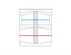 DIUNA 2DS2D Cabinet with Drink Section MEBIN