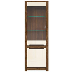 REG1W1D RUSO BRW Glass-Fronted Cabinet