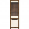 REG1W1D RUSO BRW Glass-Fronted Cabinet (April Oak / Pearl Gloss)