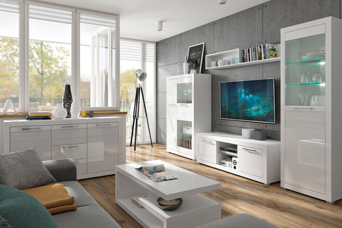 FLAMES BRW Living Room Furniture Set