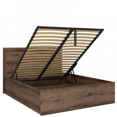 LOZ/140/B BALIN BRW Double Lift Up Storage Bed