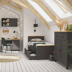 KOM2D1S HESEN BRW Cabinet