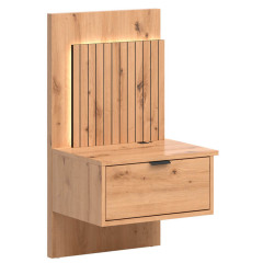 KOM1S/L LAMEA BRW Left Bedside Table USB LED