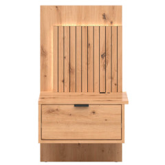 KOM1S/L LAMEA BRW Left Bedside Table USB LED