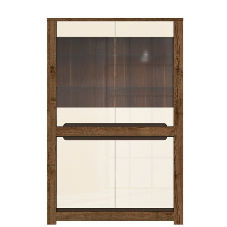 REG2W2D RUSO BRW Glass-Fronted Cabinet
