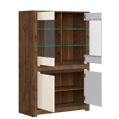 REG2W2D RUSO BRW Glass-Fronted Cabinet