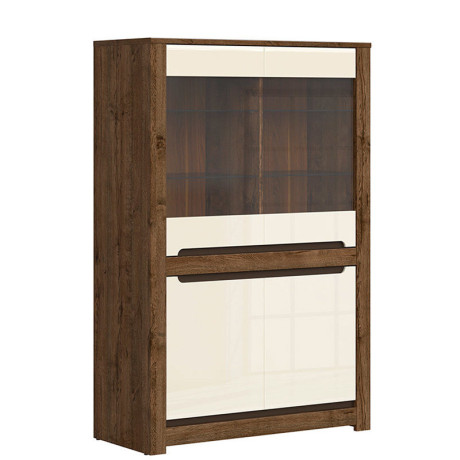 REG2W2D RUSO BRW Glass-Fronted Cabinet
