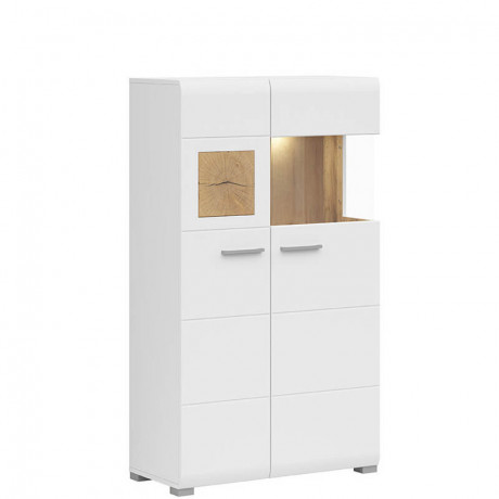 SFK1W1D/14/8 FUN PLUS BRW Glass-Fronted Cabinet