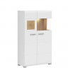 SFK1W1D/14/8 FUN PLUS BRW Glass-Fronted Cabinet