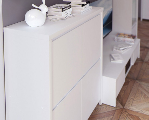 KASPIAN BRW (white) Living Room