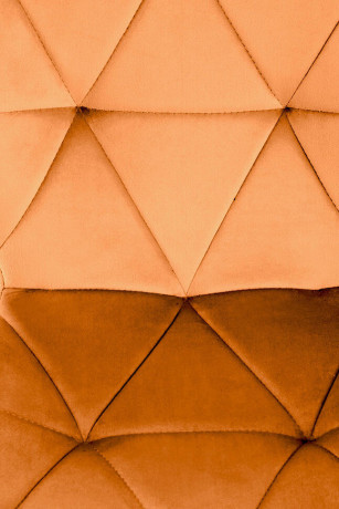 K453 HALMAR Upholstered Dining Chair in Cinnamon Fabric with Metal Legs