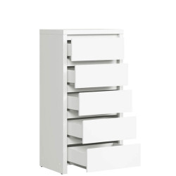 KASPIAN BRW (white) Bedroom Furniture Set