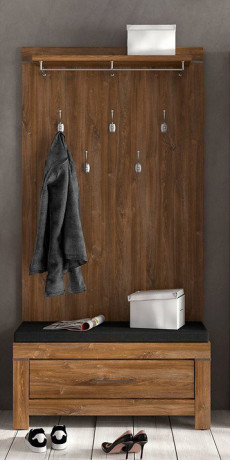 KOM1S/5/10 GENT BRW Shoe Cabinet