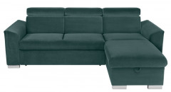 EVIA 2F BRW Corner Sofa Bed Blue Piano 24