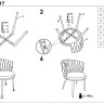 K516 HALMAR Upholstered Dining Chair in Mustard Fabric with Semicircular Backrest and Metal Legs