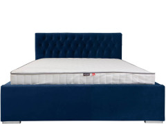 WIKTORIA II BRW Upholstered Super King Size Bed 180 Blue