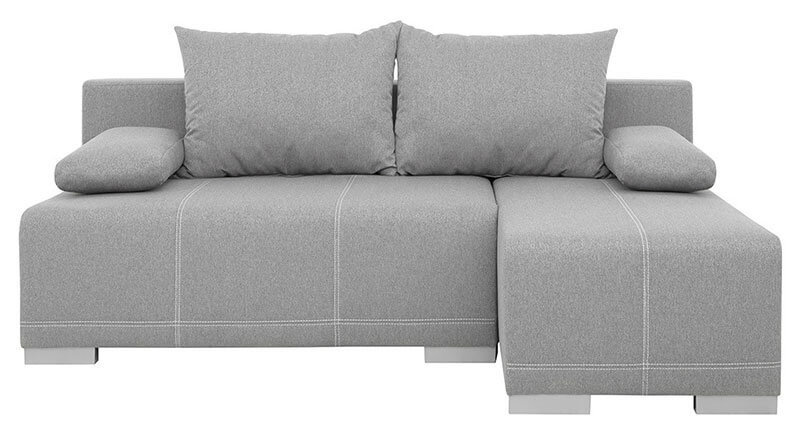 BIRU LUX 2DL BRW Corner Sofa Bed Grey