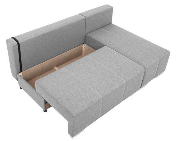 BIRU LUX 2DL BRW Corner Sofa Bed Grey
