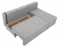 BIRU LUX 2DL BRW Corner Sofa Bed Grey
