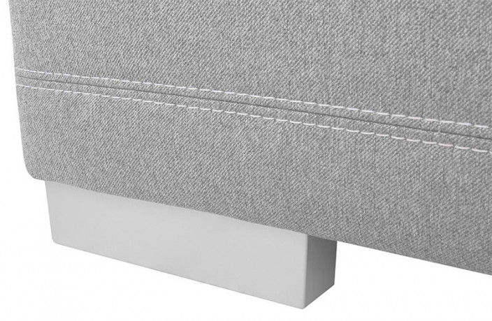 BIRU LUX 2DL BRW Corner Sofa Bed Grey