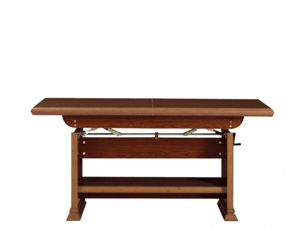 ELAST130/170 KENT BRW Unfolded Lift Top Coffee Table