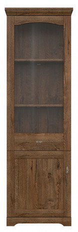 REG1D1W/63 PATRAS BRW Glass-Fronted Cabinet