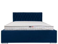 WIKTORIA II BRW Upholstered King Size Bed 160 Blue