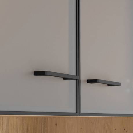 REG2D2W/200 SPACE OFFICE BRW Glass-Fronted Cabinet