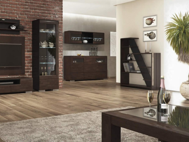 ROSSANO Coffee Table 90 with Glass Top MEBIN