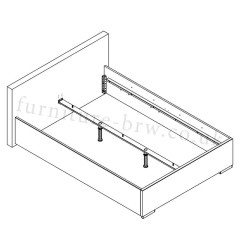 ALEXANDRA II BRW Upholstered King Size Bed 160 Blue
