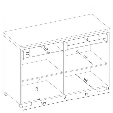 RIVA 2D2SZ MEBIN Dresser