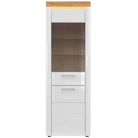 REG1D1W HORTON BRW Glass-Fronted Cabinet